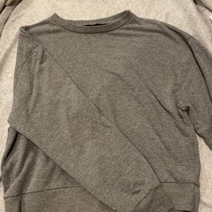 grey cropped sweater
